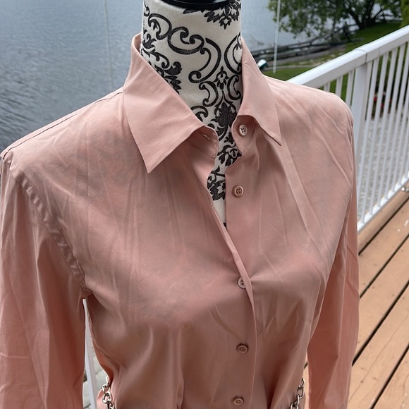 🛍️PRADA Stretch Button Down, 40 Italy - Picture 3 of 12